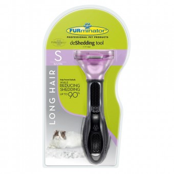 Escova Rasqueadeira Furminator Gatos P - Pelo Longo Escova Rasqueadeira Furminator Gatos P - Pelo Longo